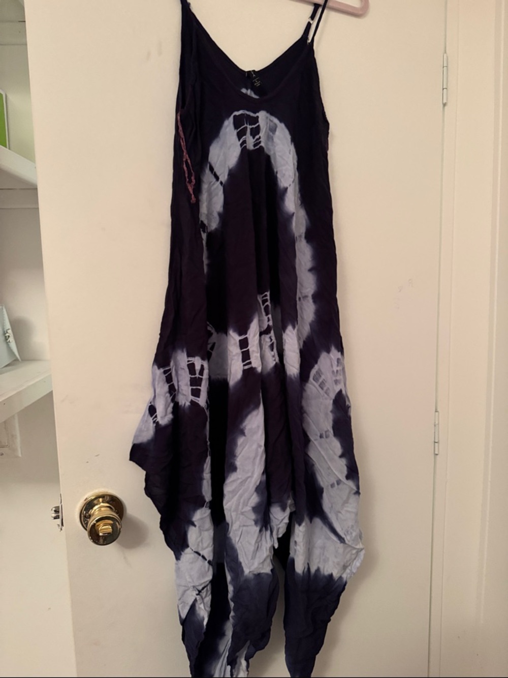 Raviya Black and White Asymmetrical Tie-Dye Skirt